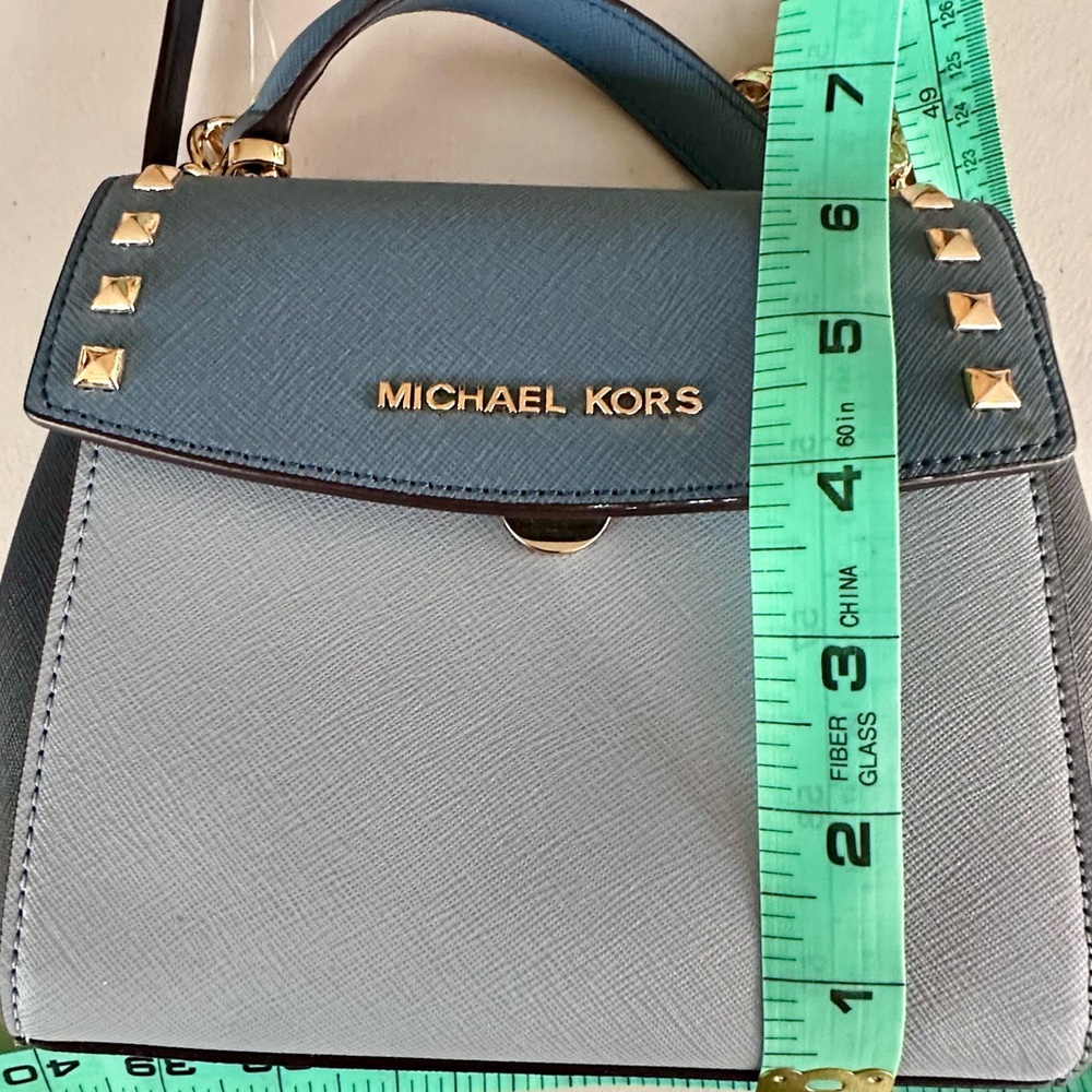 Michael Kors Blue Karla Crossbody - Picture 9 of 15